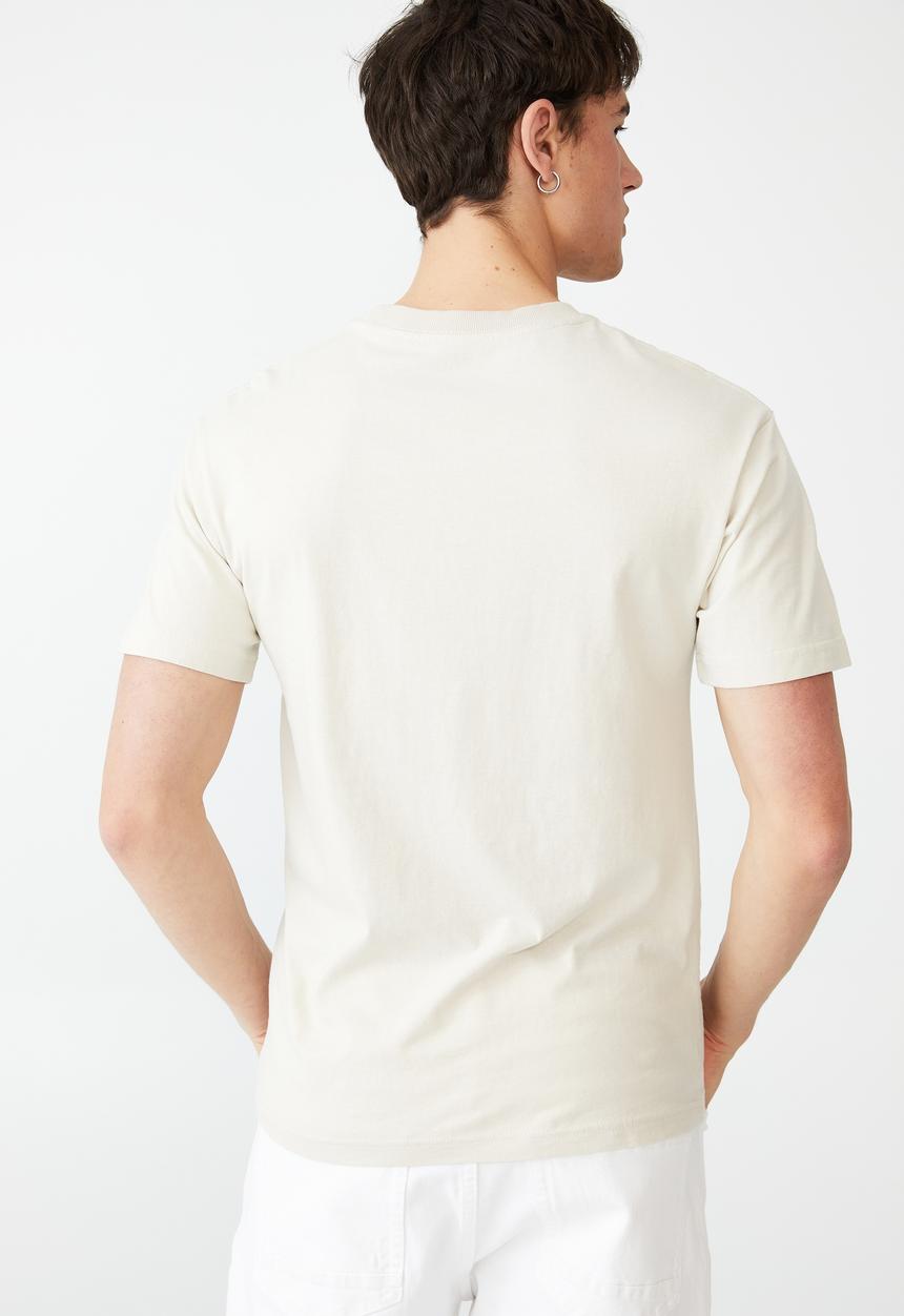 Cotton On - Organic loose fit T-shirt - bone