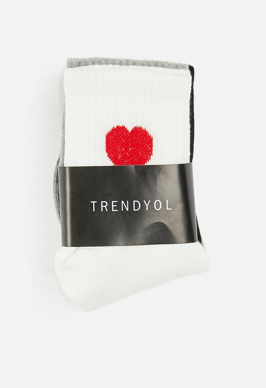 Trendyol - Patterned 3 pack knitted socks - multi