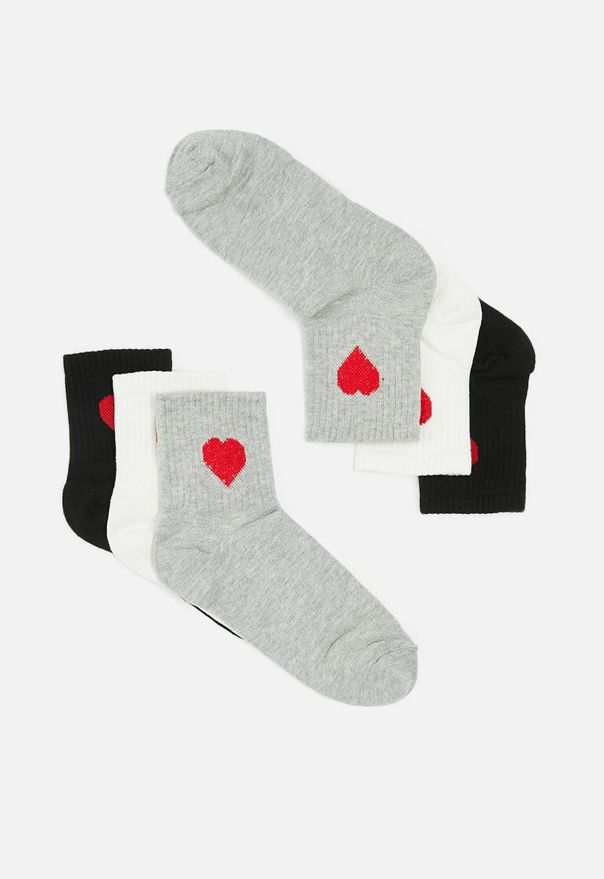 Trendyol - Patterned 3 pack knitted socks - multi