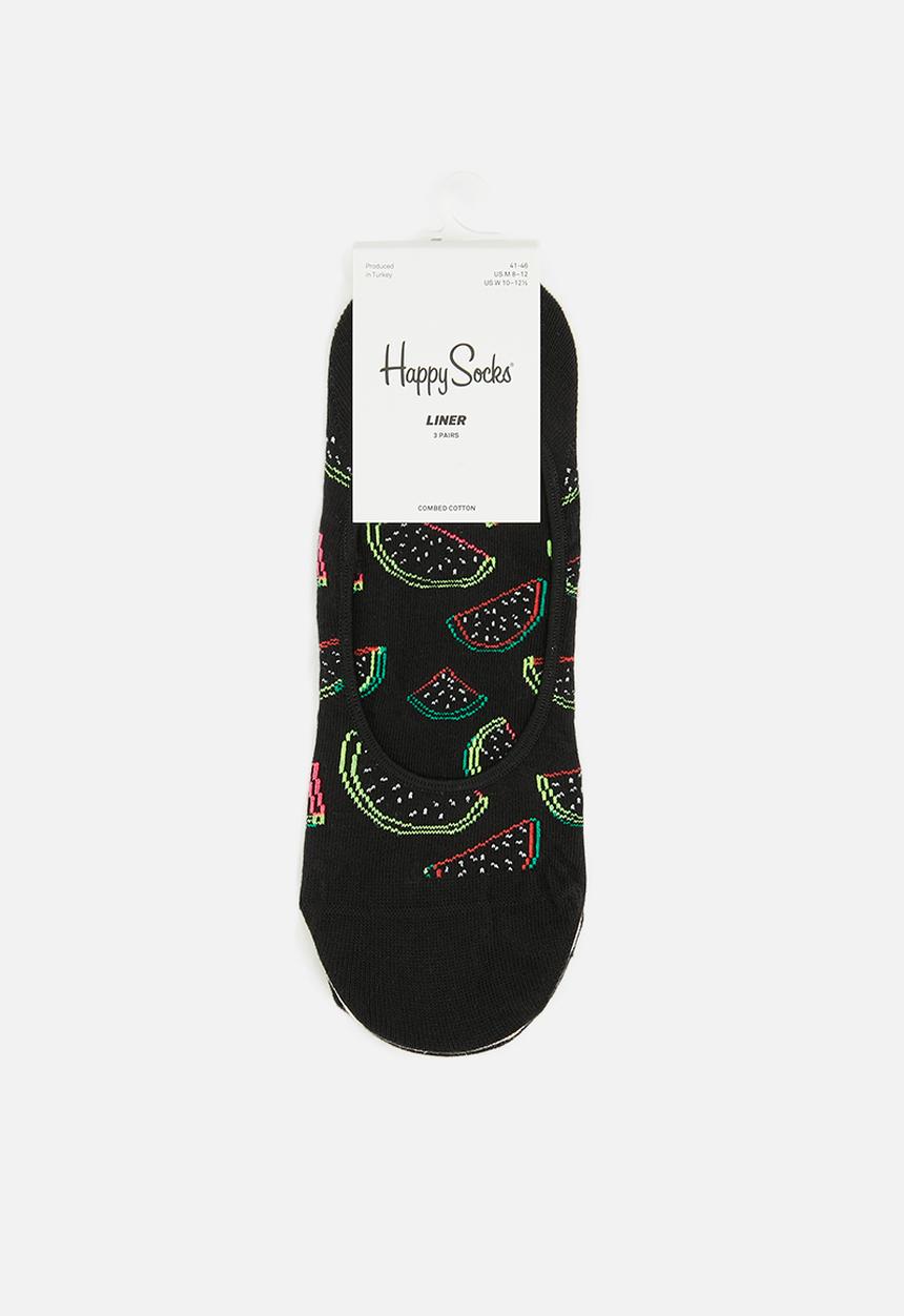 Happy Socks - 3-pack watermelon liner socks - multi 