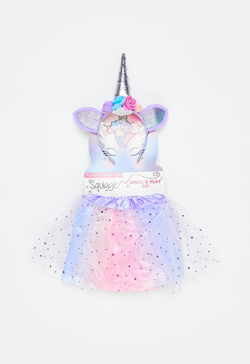 Character Group - Unicorn dress & play set - pink
