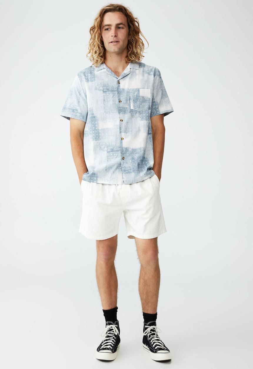 Cotton On - Riviera short sleeve shirt - vintage white bandana