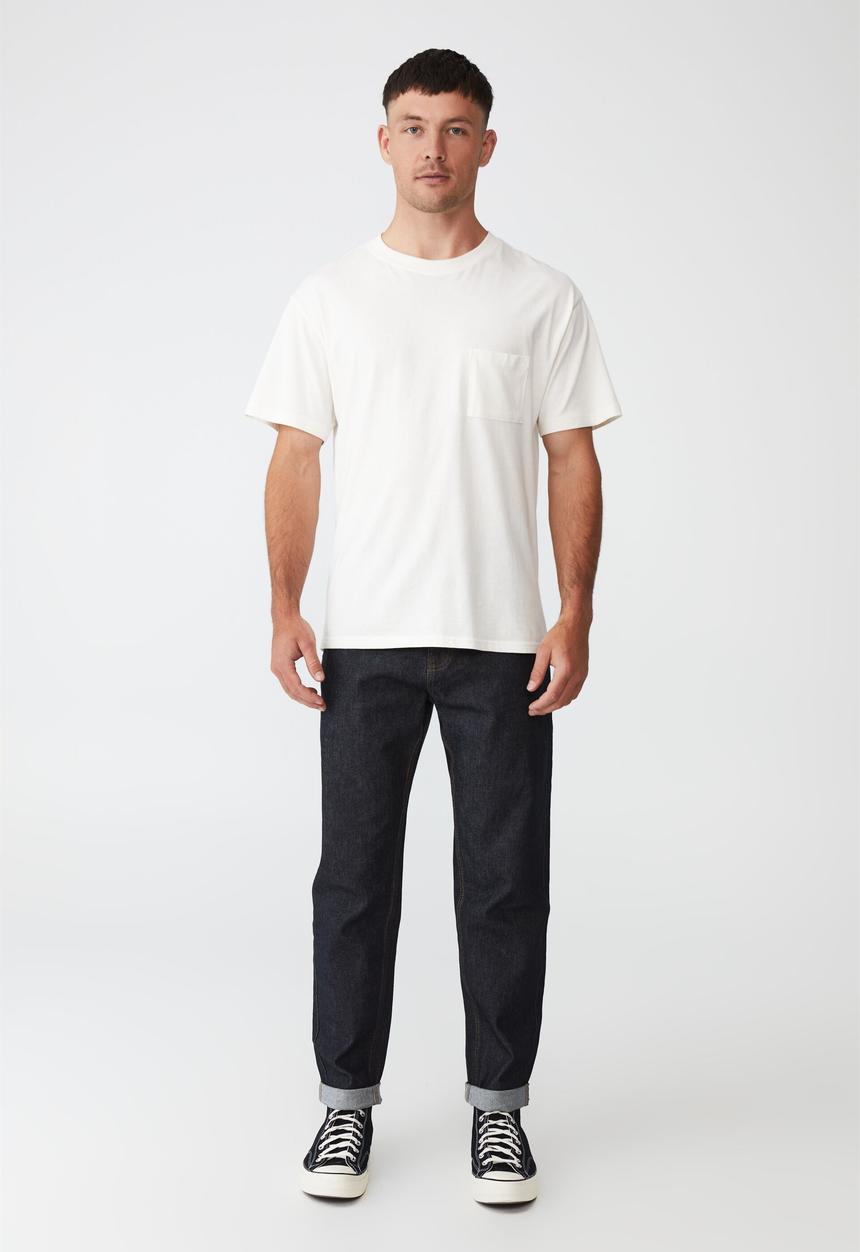 Cotton On - Relaxed tapered jean - rinsed indigo