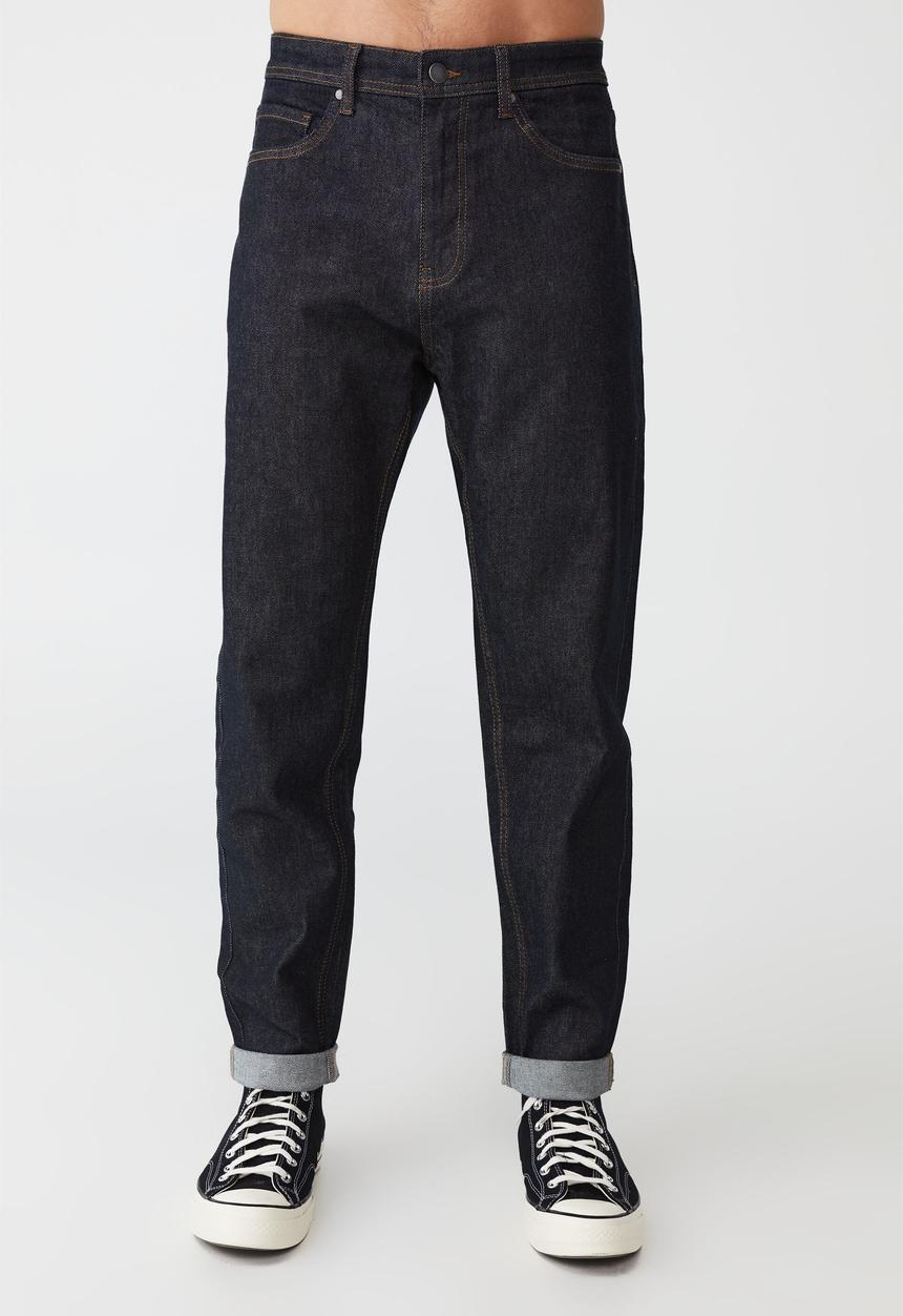 Cotton On - Relaxed tapered jean - rinsed indigo