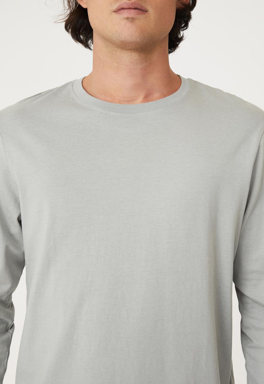 Cotton On - Organic long sleeve T-shirt - blue haze