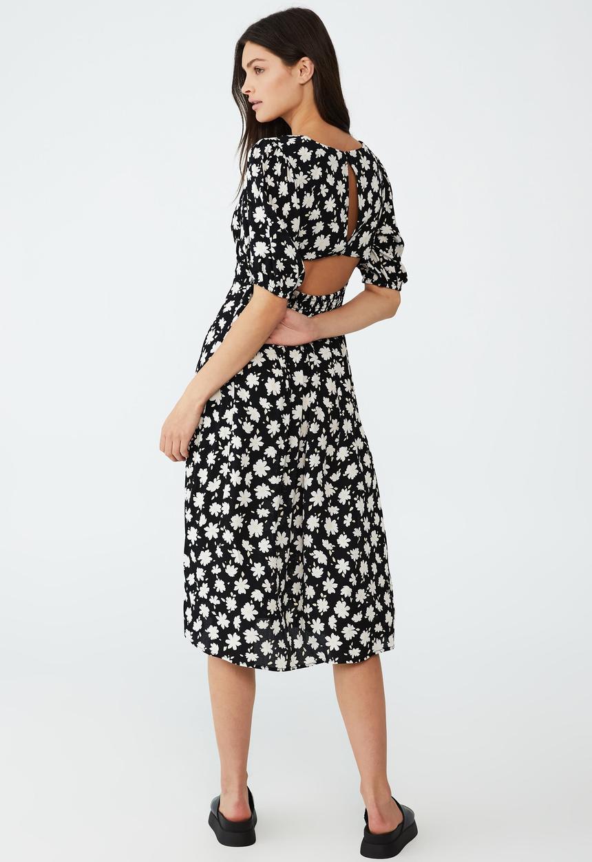 Cotton On - Bella midi dress - tilly daisy black