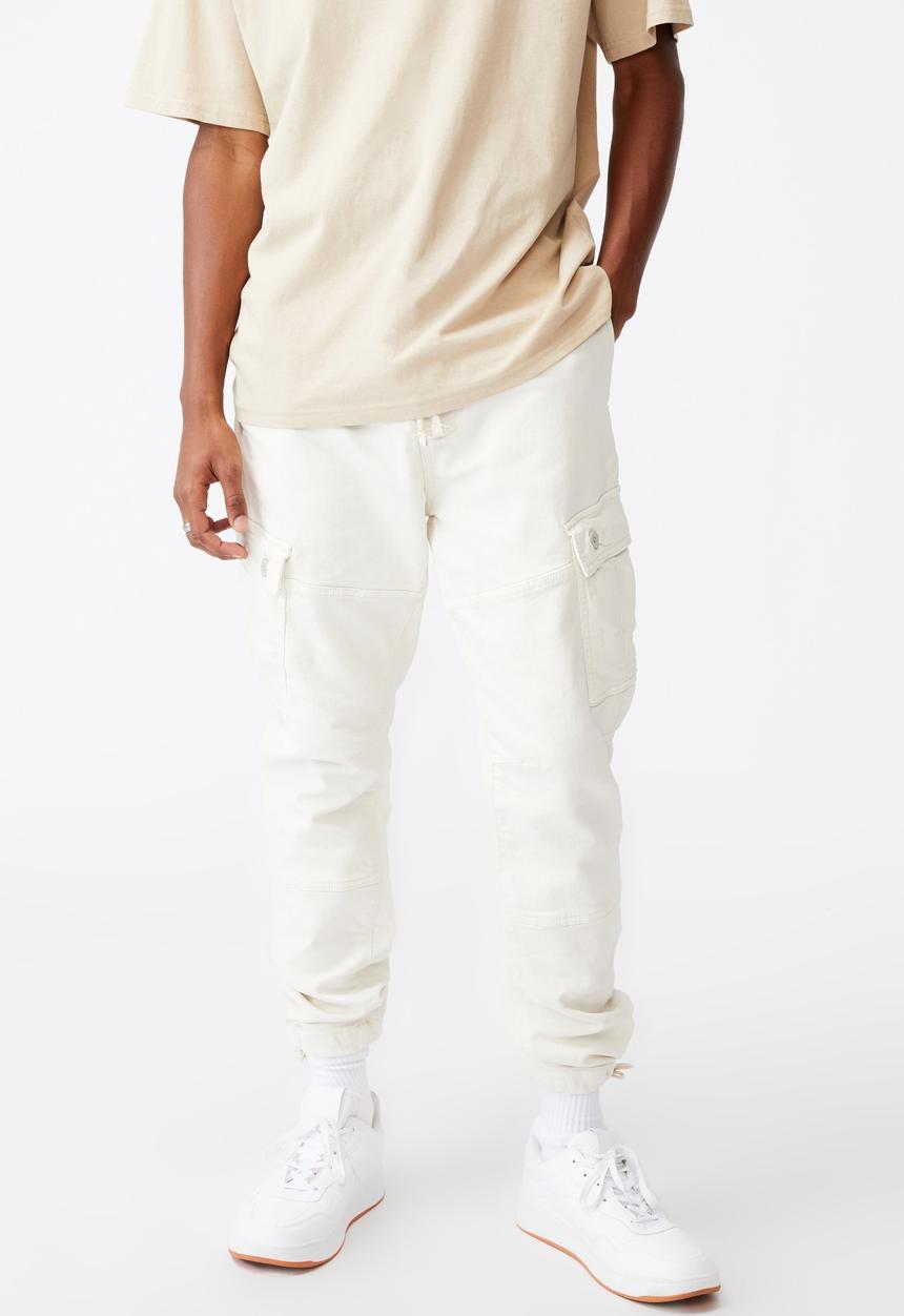 Cotton On - Military cargo pant - washed bone