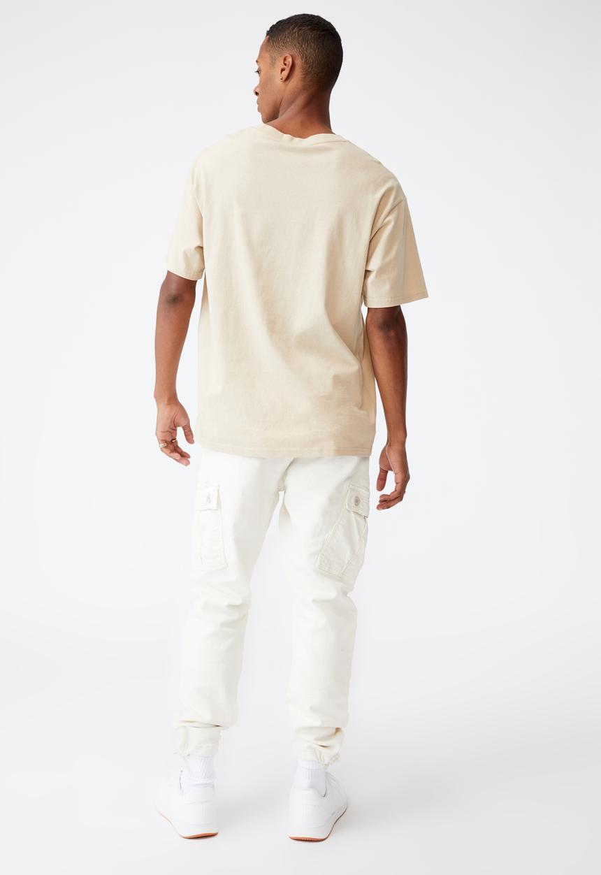 Cotton On - Military cargo pant - washed bone