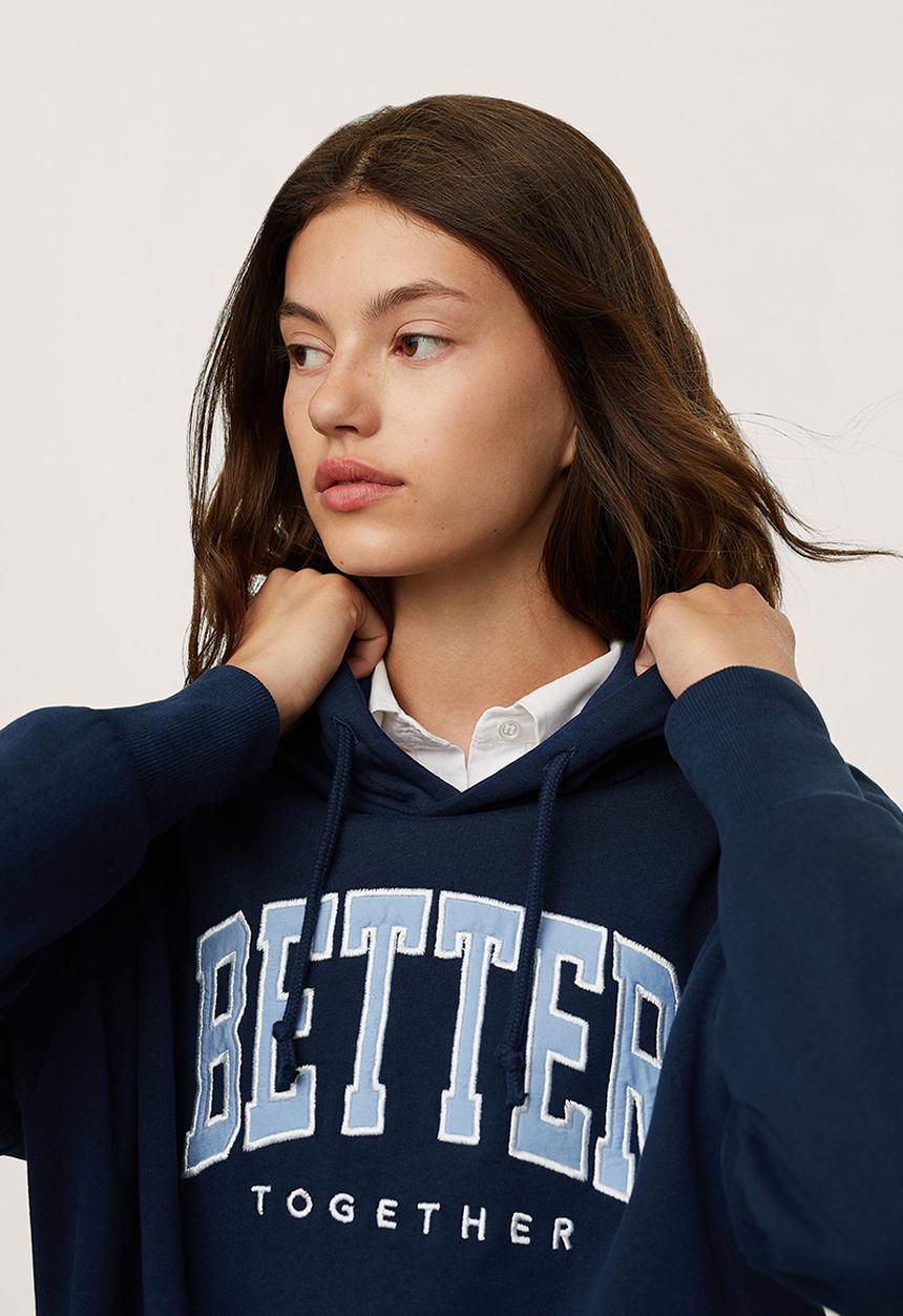 MANGO - Sweatshirt over - navy