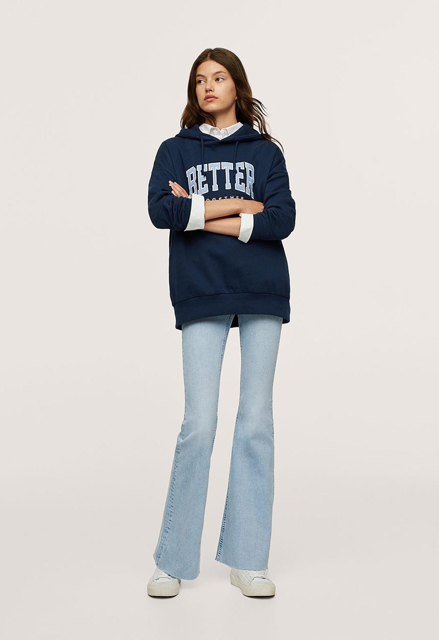 MANGO - Sweatshirt over - navy