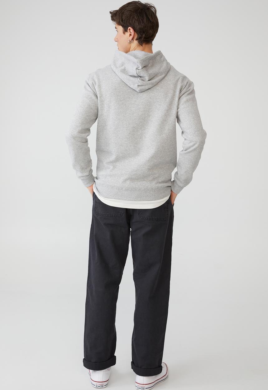 Cotton On - Graphic fleece pullover - light grey marle