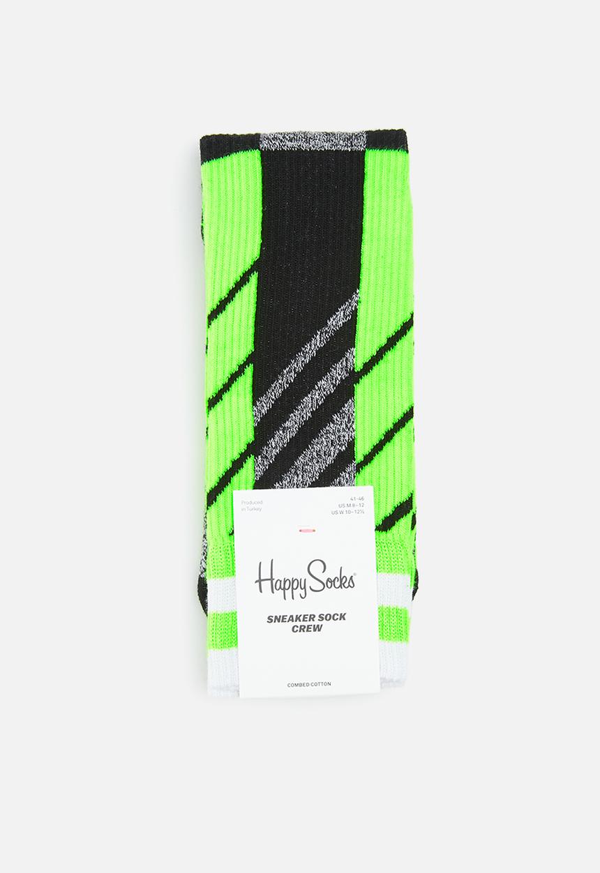 Happy Socks - Scattered stripe crew socks - multi 