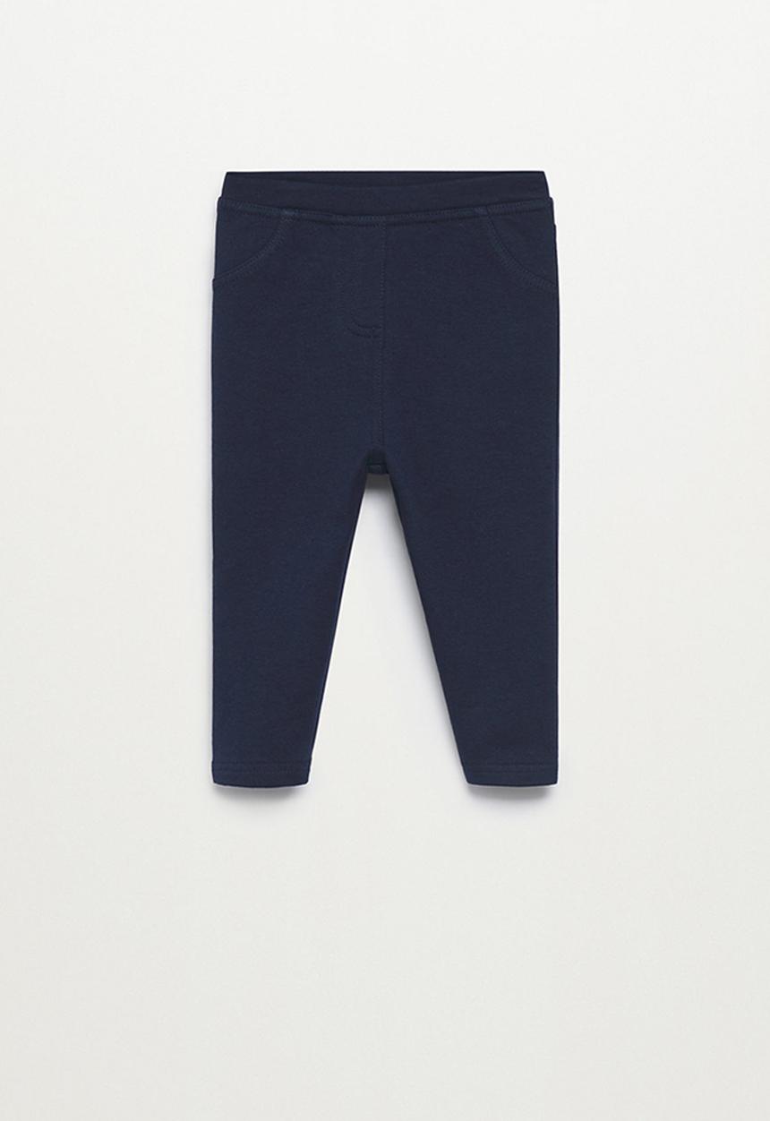 MANGO - Leggings terry - navy