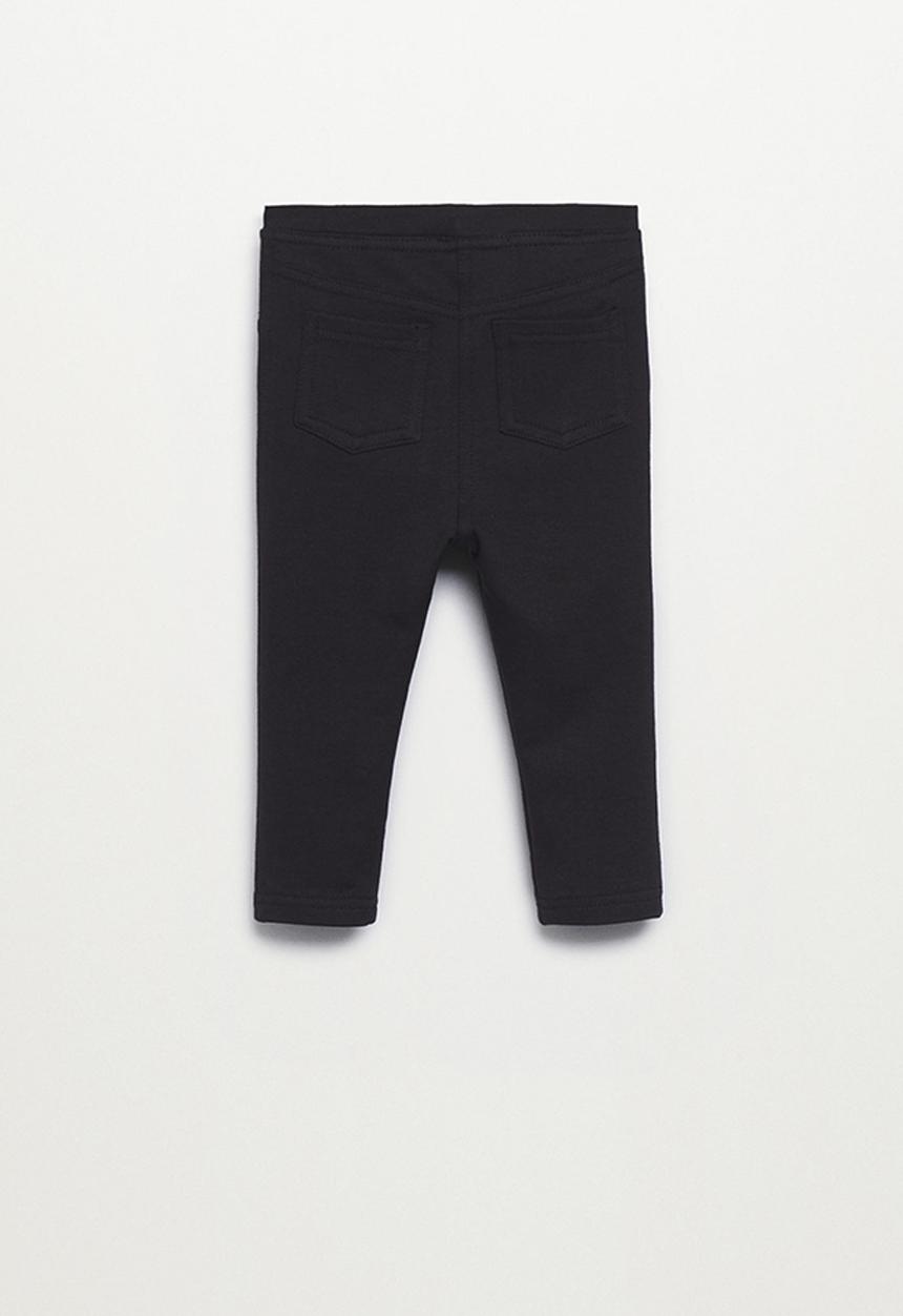 MANGO - Leggings terry - black
