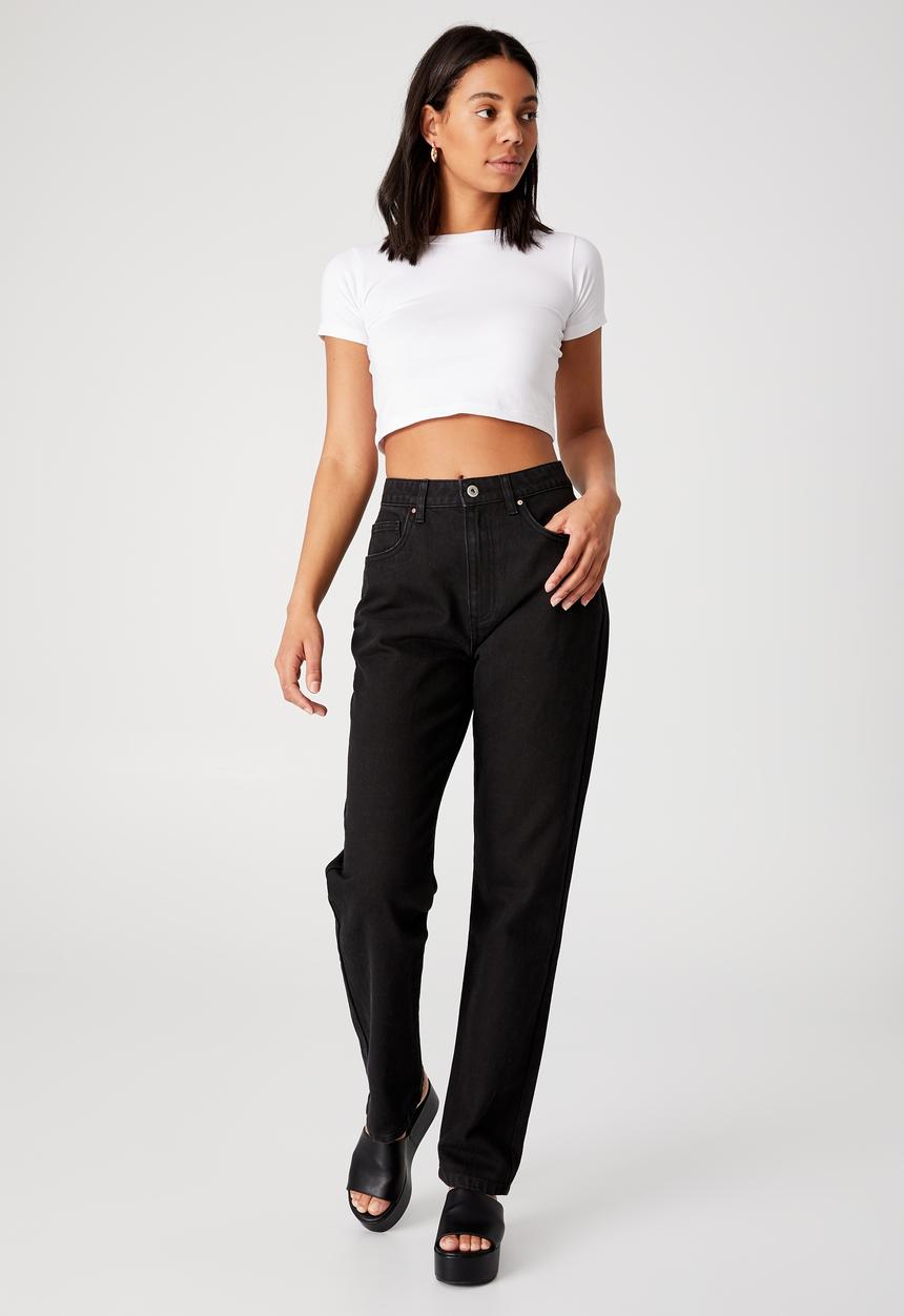 Cotton On - Micro baby crop tee - white
