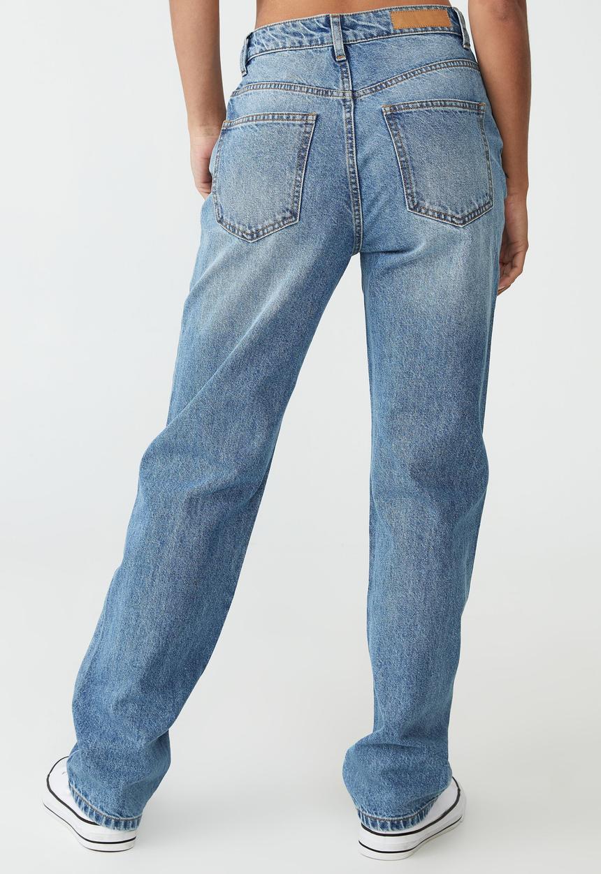 Cotton On - Long straight jean - bruny blue