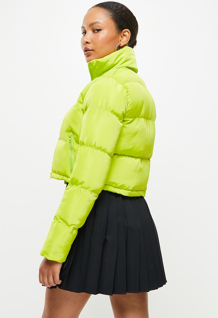 dailyfriday - Crop puffer - lime