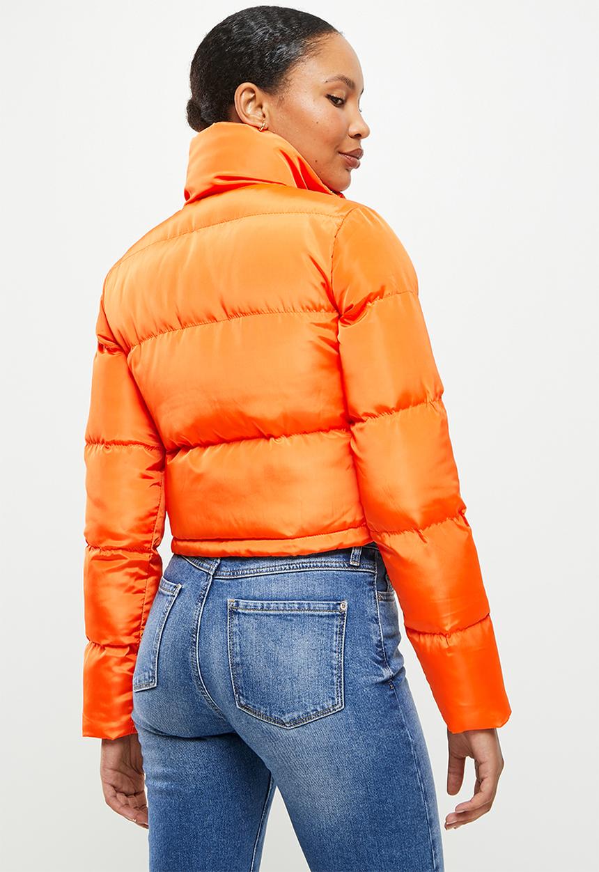 dailyfriday - Crop puffer - orange