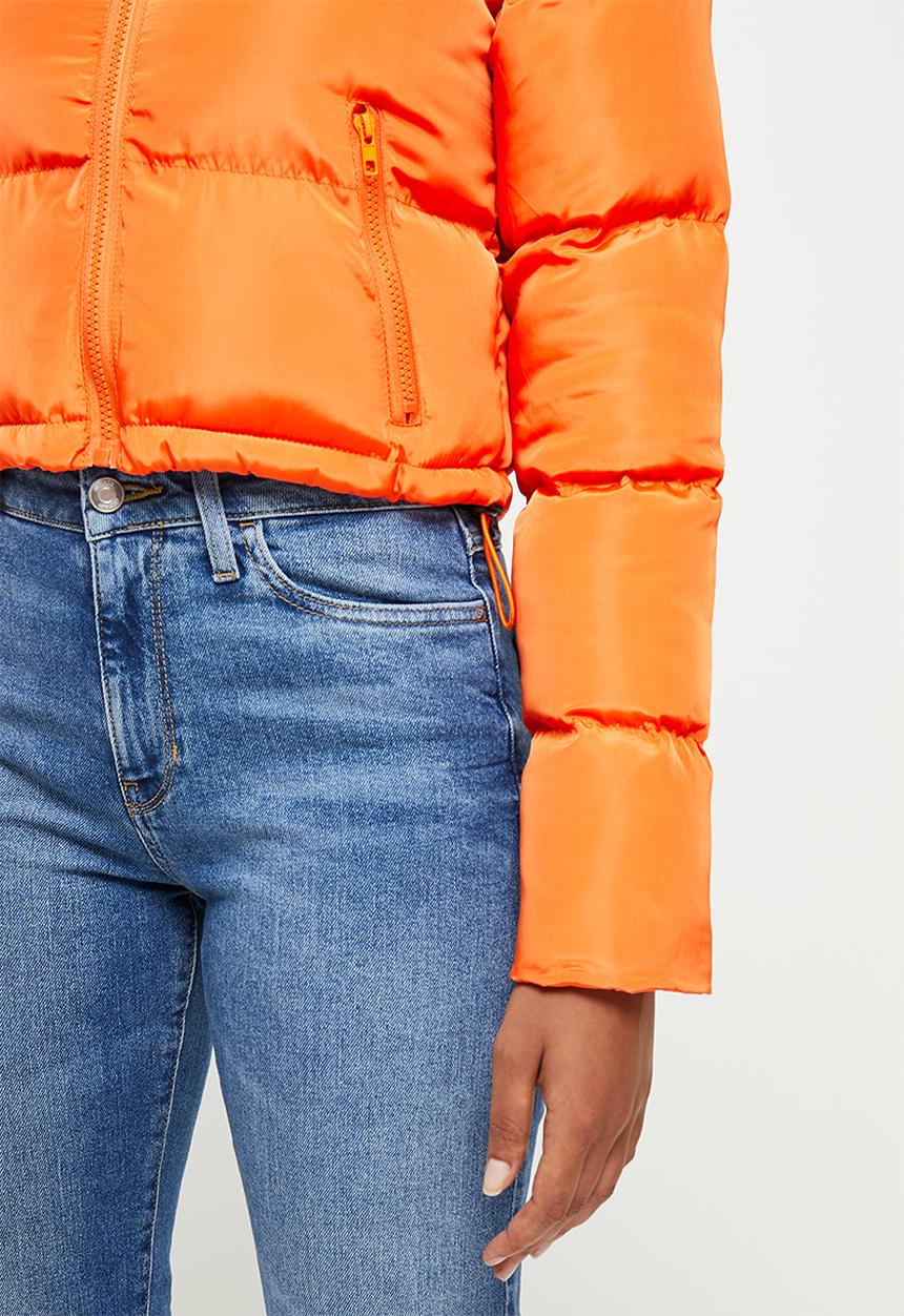 dailyfriday - Crop puffer - orange