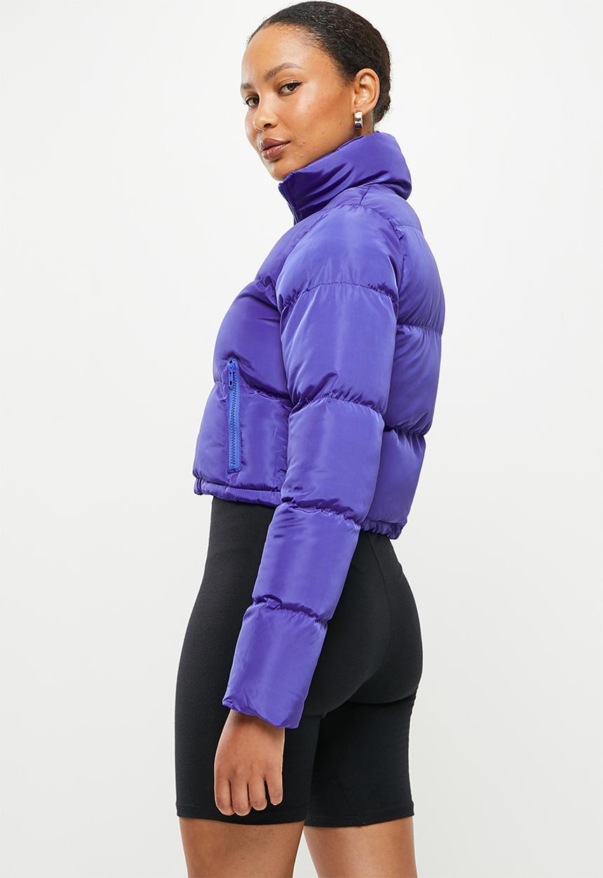 dailyfriday - Crop puffer - cobalt