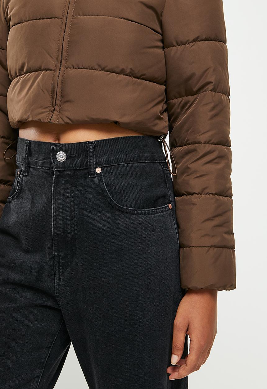 dailyfriday - Crop puffer - chocolate