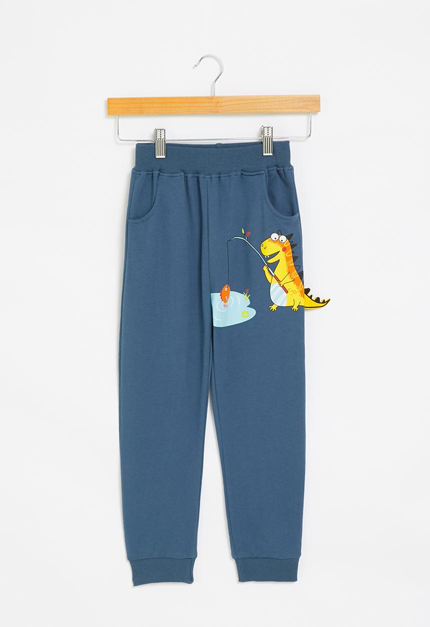 Pop Candy - Dino novelty jogger - blue