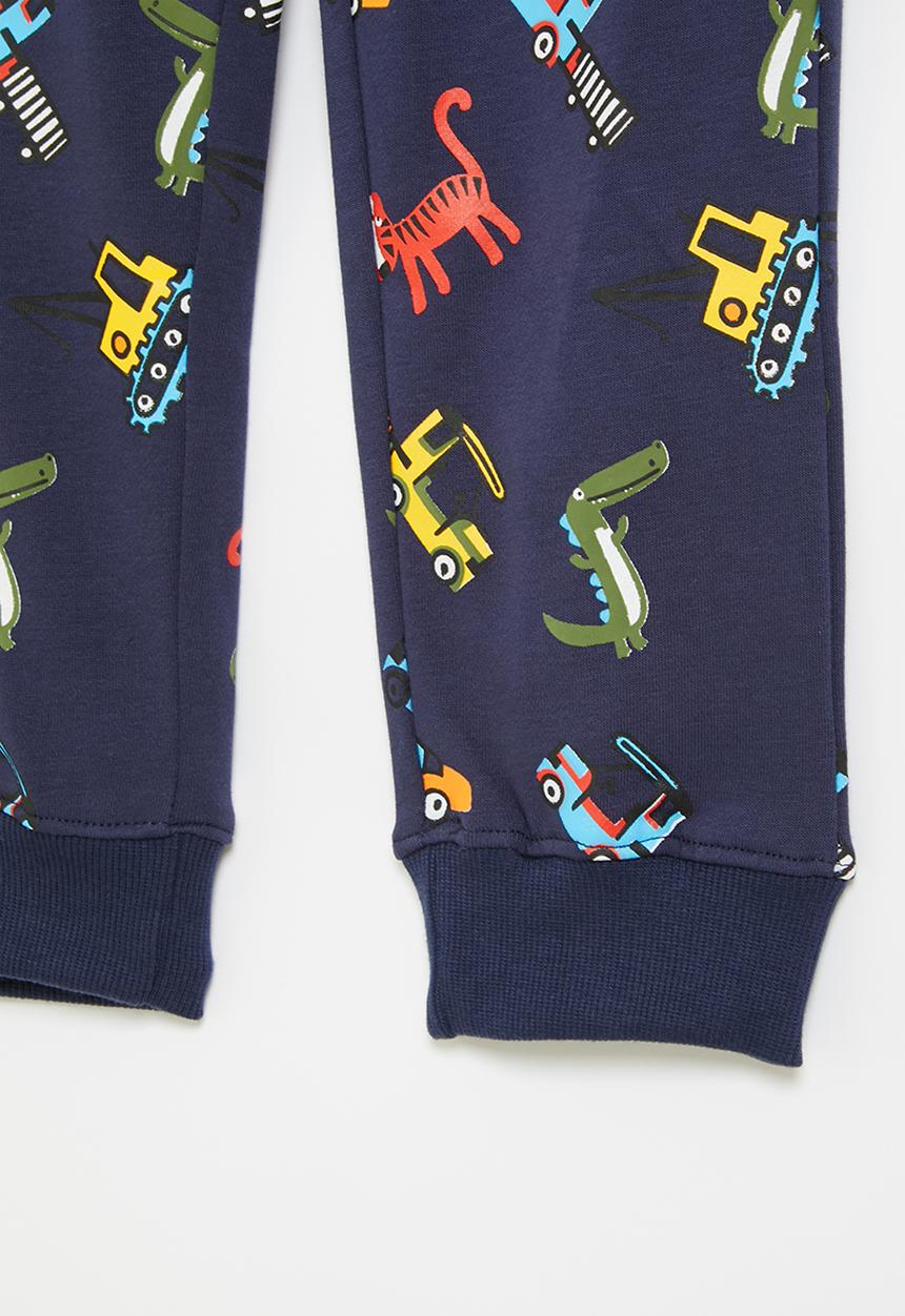 Pop Candy - All over printed jogger - navy
