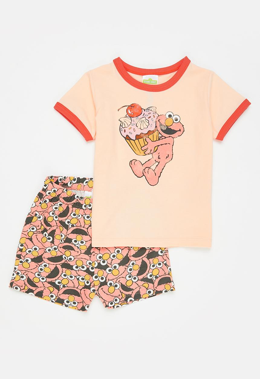 Cotton On - Ruby short sleeve pyjama set license - peach
