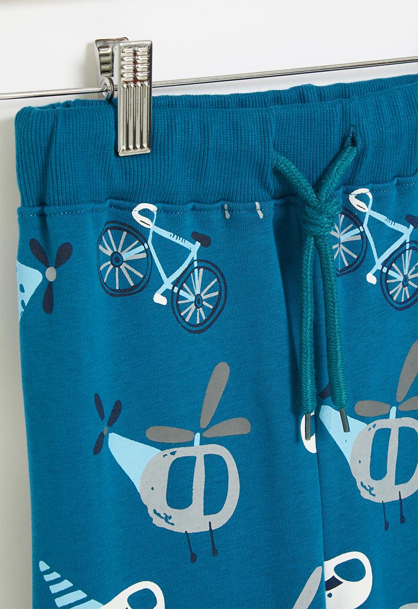 Pop Candy - All over printed jogger - blue