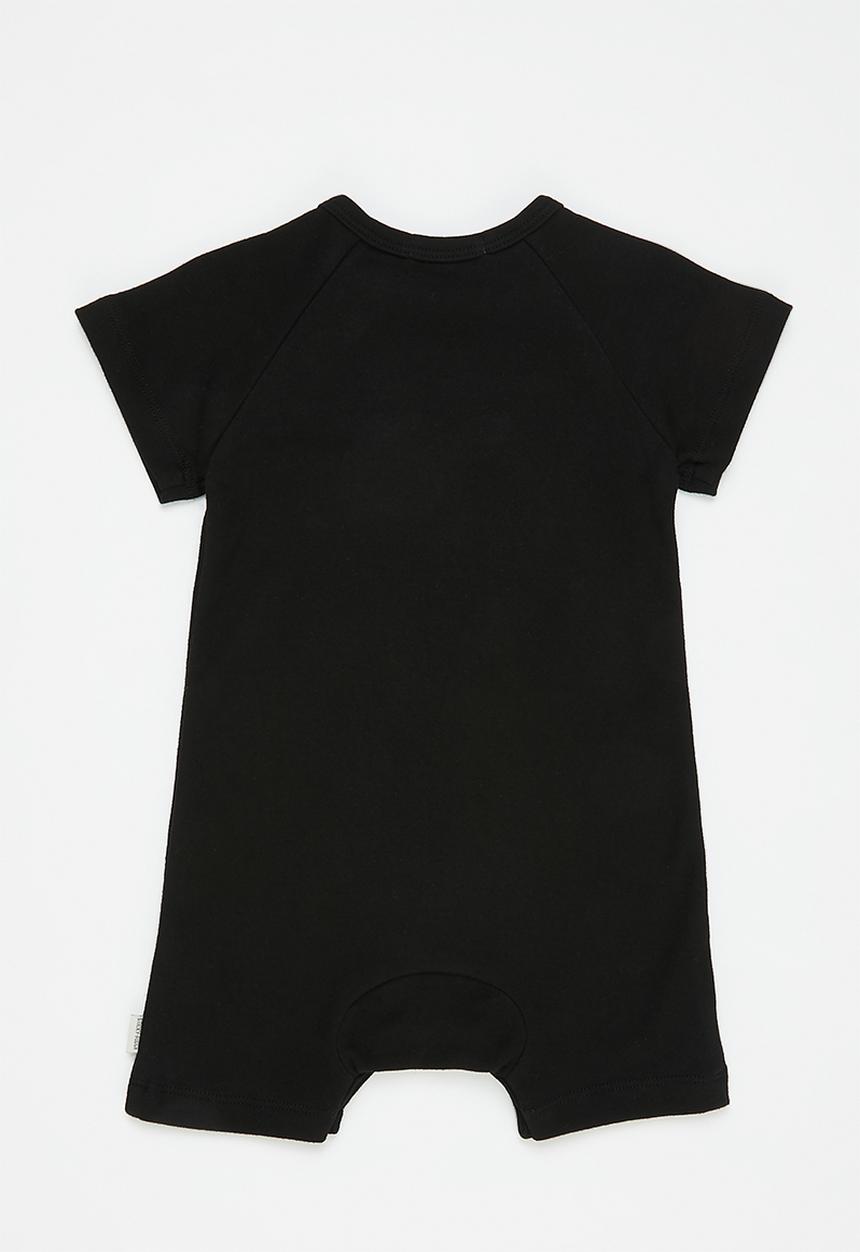 Sticky Fudge - Babygrow with stripe - black