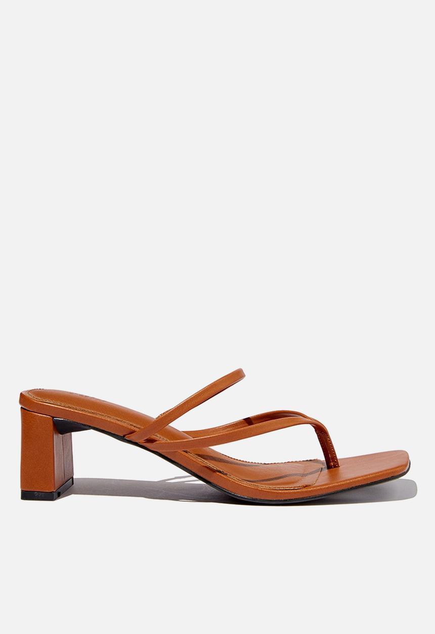Cotton On - Hazel flip flop mule - ginger tan
