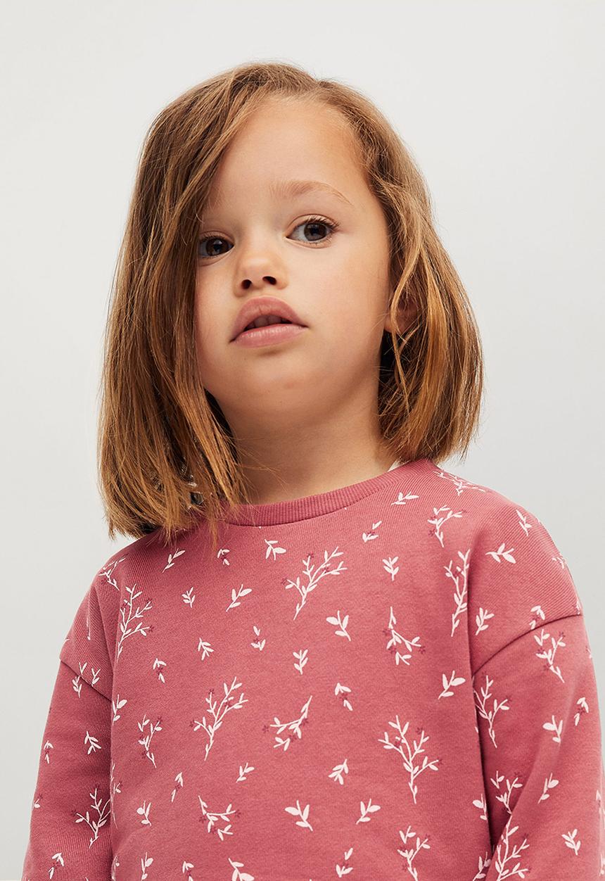 MANGO - Sweatshirt floras - pink