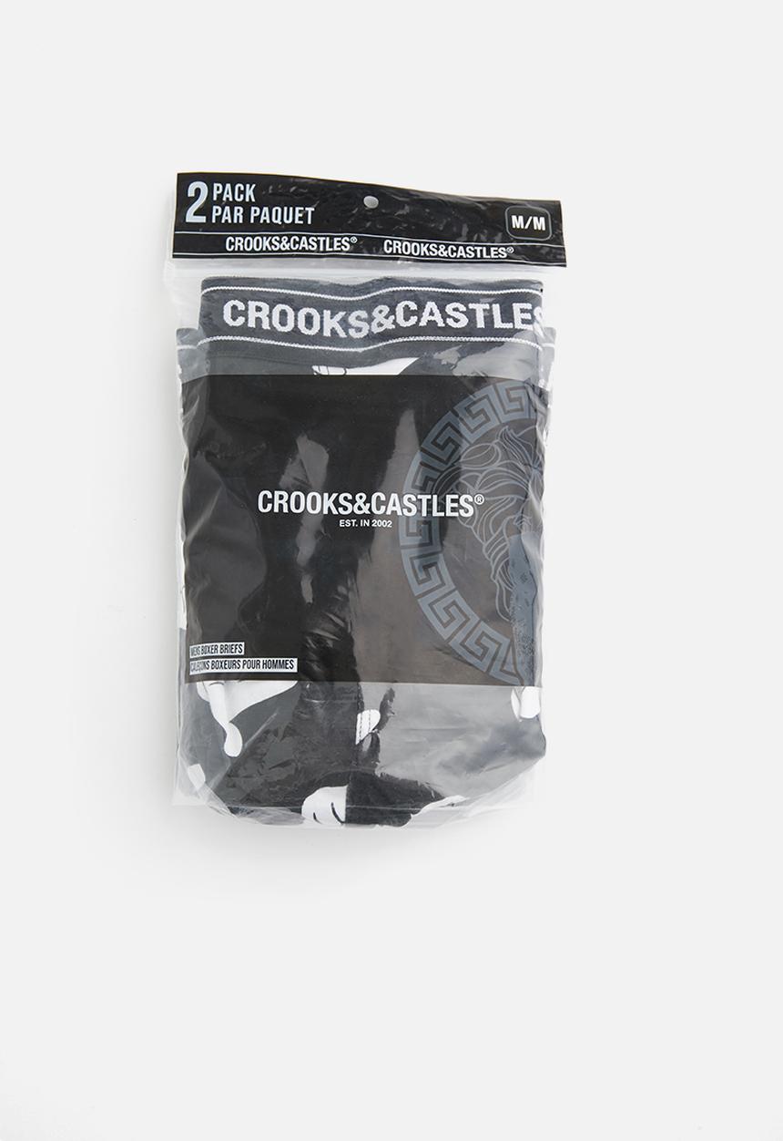 Crooks & Castle - 2 Pack airgun boxers - black