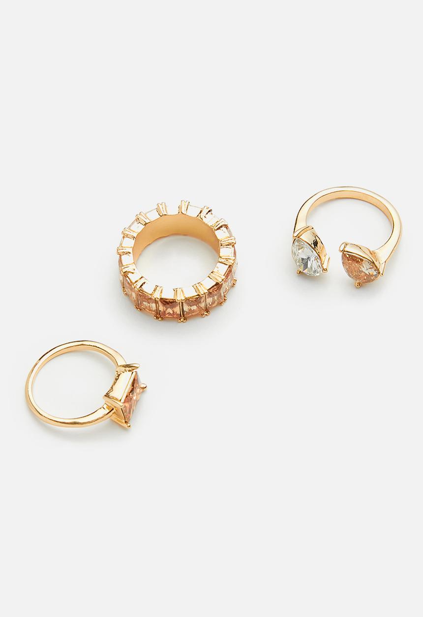 ALDO - Gwareri rings - gold & brown