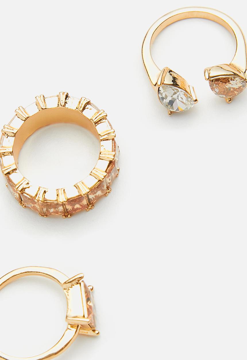 ALDO - Gwareri rings - gold & brown