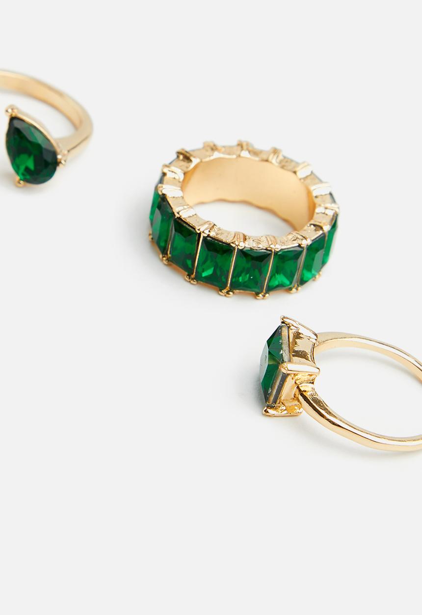 ALDO - Gwareri rings - dark green