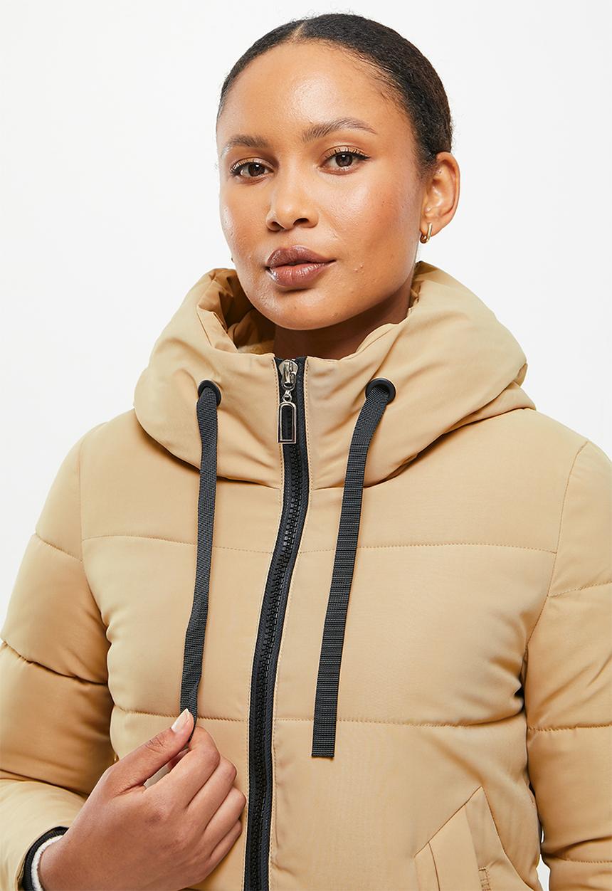 dailyfriday - Longer length puffer - stone