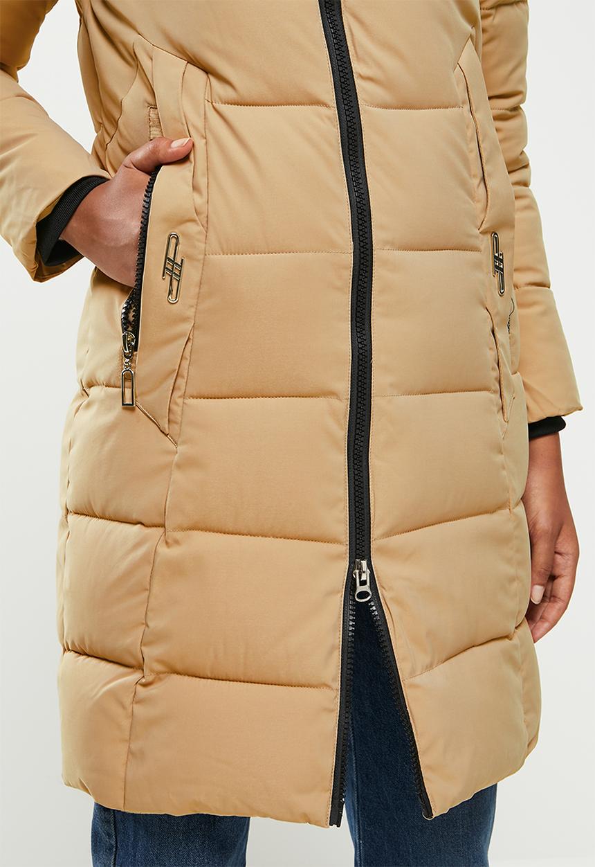 dailyfriday - Longer length puffer - stone