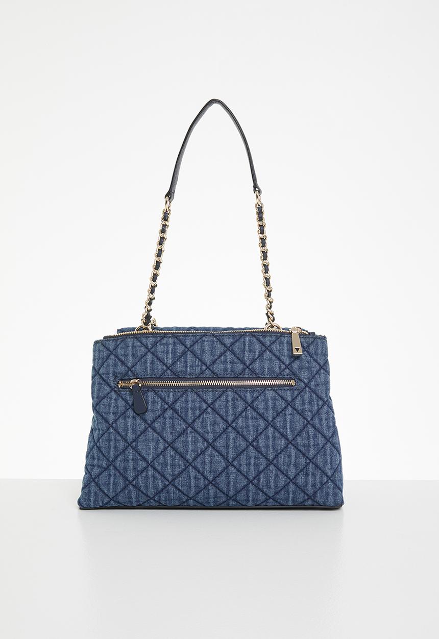GUESS - Gillian high society satchel - denim
