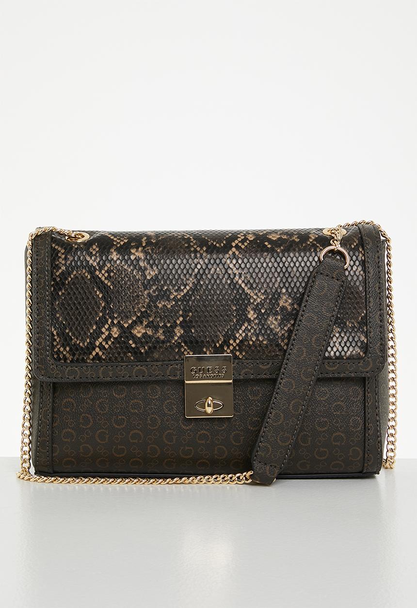 GUESS - Huntsville crossbody flap - brown