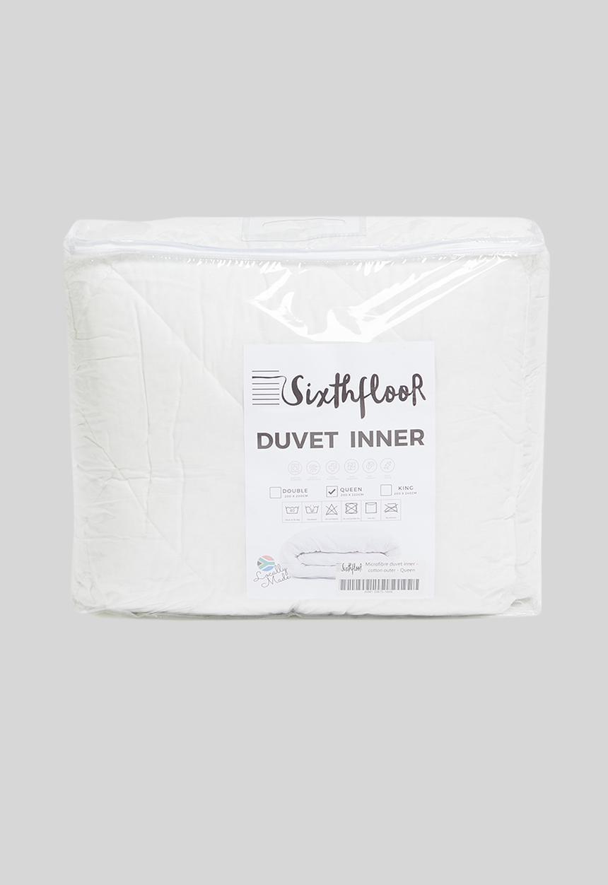 Sixth Floor - 4 Tog Microfibre duvet inner - cotton outer 