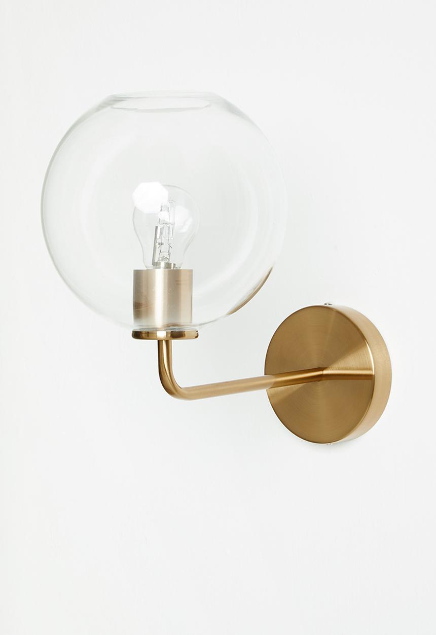 Sixth Floor - Glass wall light - gold