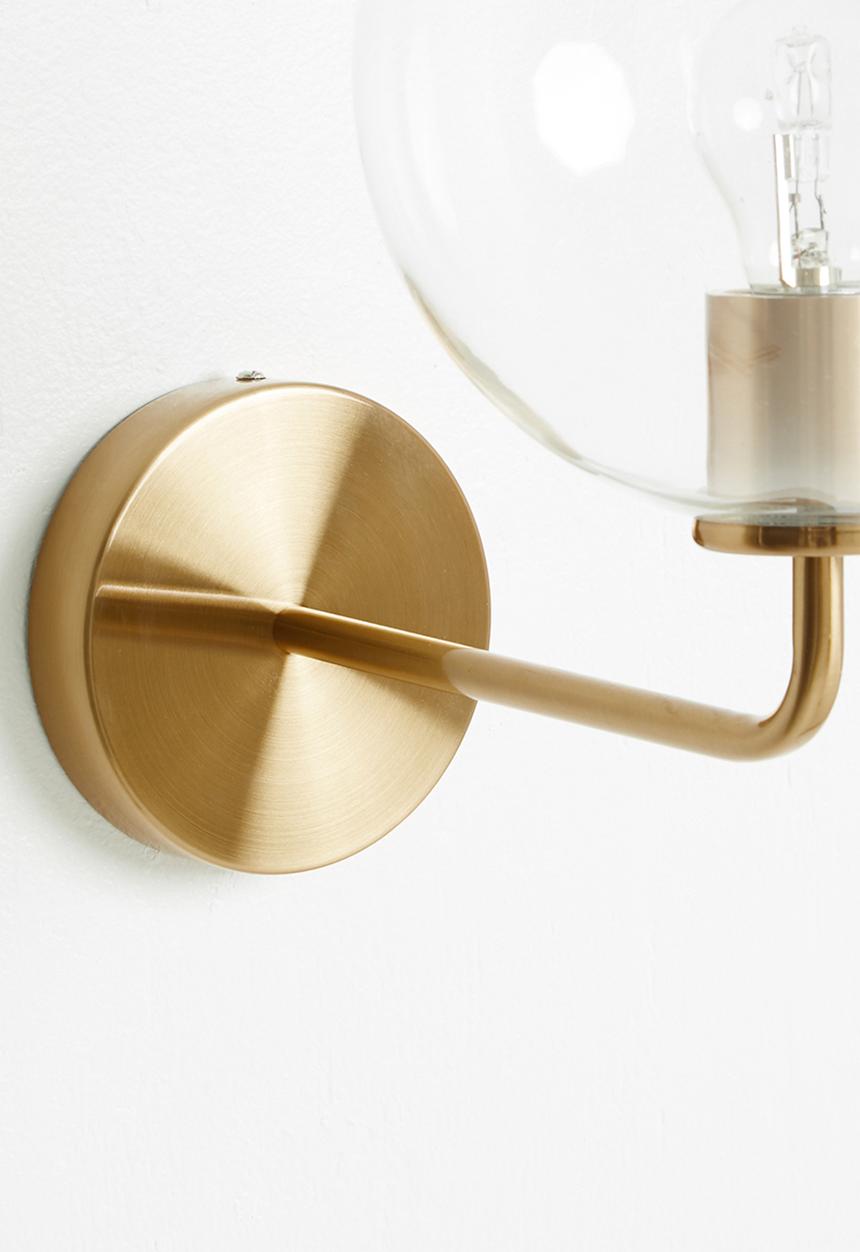 Sixth Floor - Glass wall light - gold