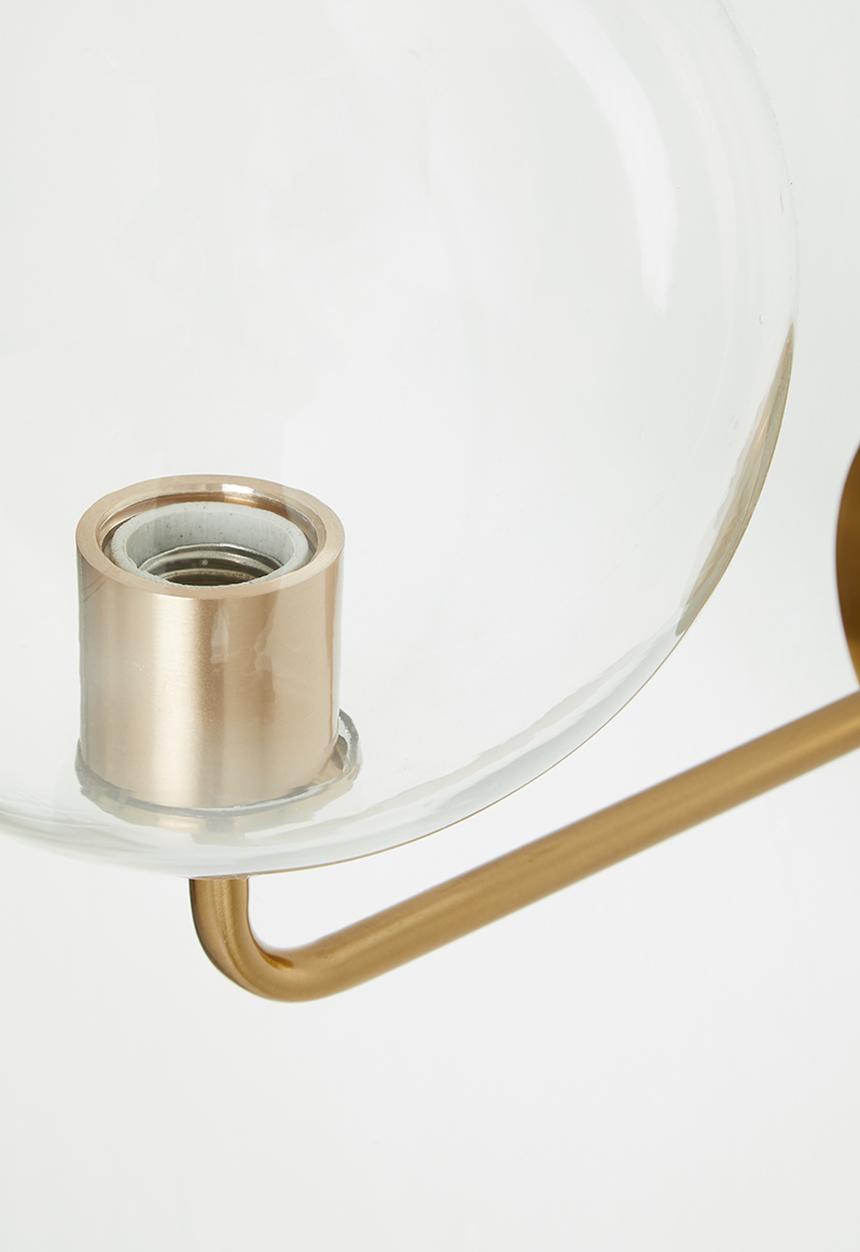 Sixth Floor - Glass wall light - gold