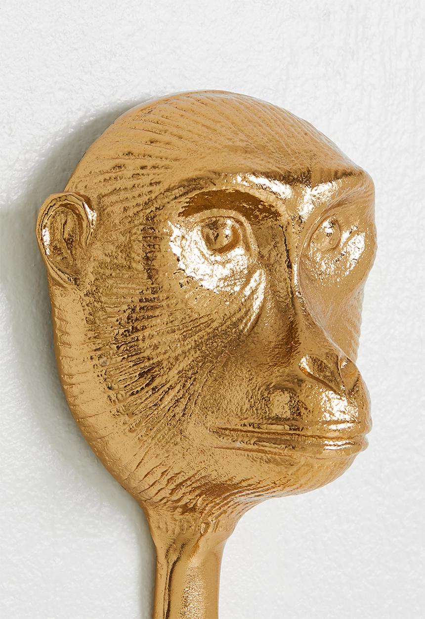 H&S - Monkey Animal Hook - Gold