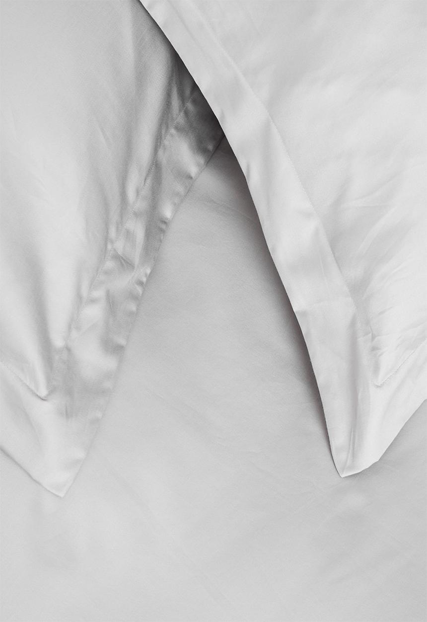 Sheraton Textiles - 400TC Egyptian Cotton straight stitch duvet cover set - grey 