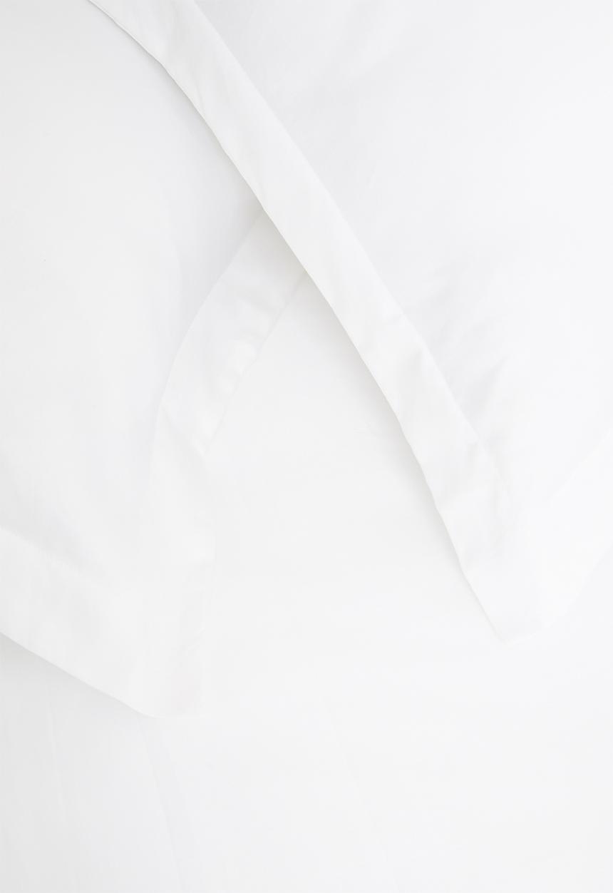 Sheraton Textiles - 400TC Egyptian Cotton straight stitch duvet cover set - white