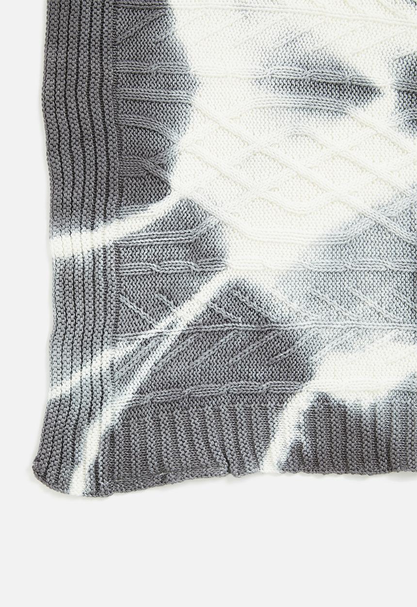 Sixth Floor - Cotton knitted throw - white