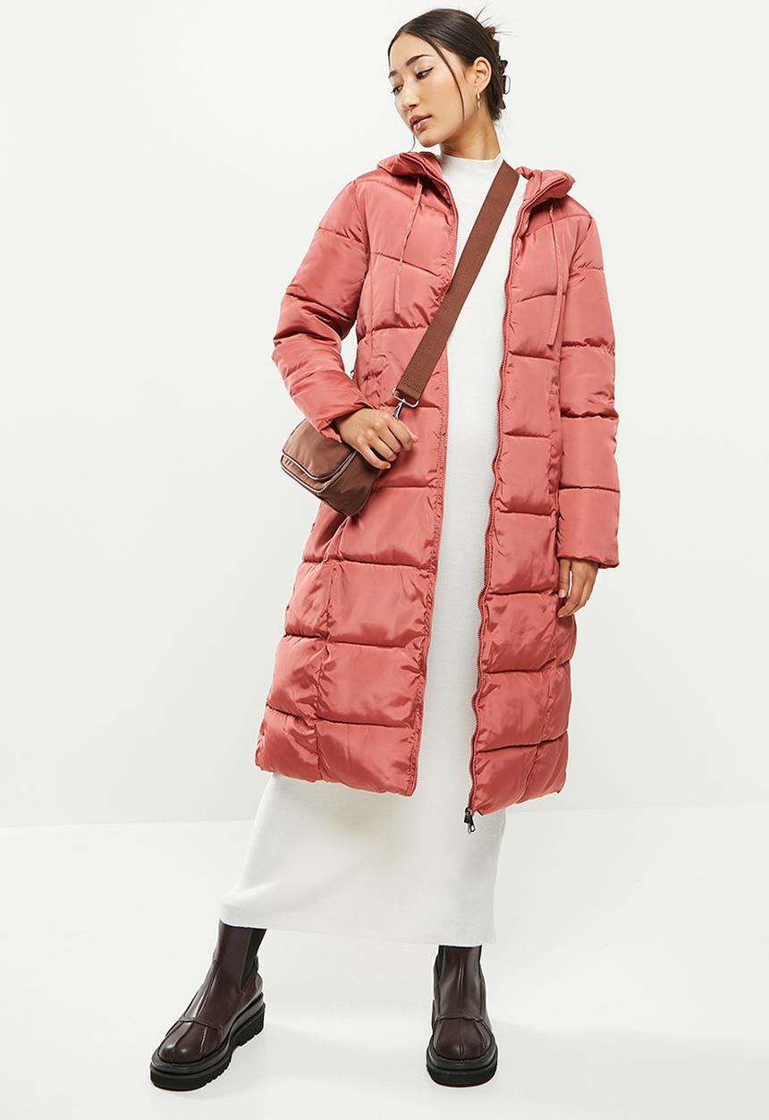 dailyfriday - Hooded puffer - red