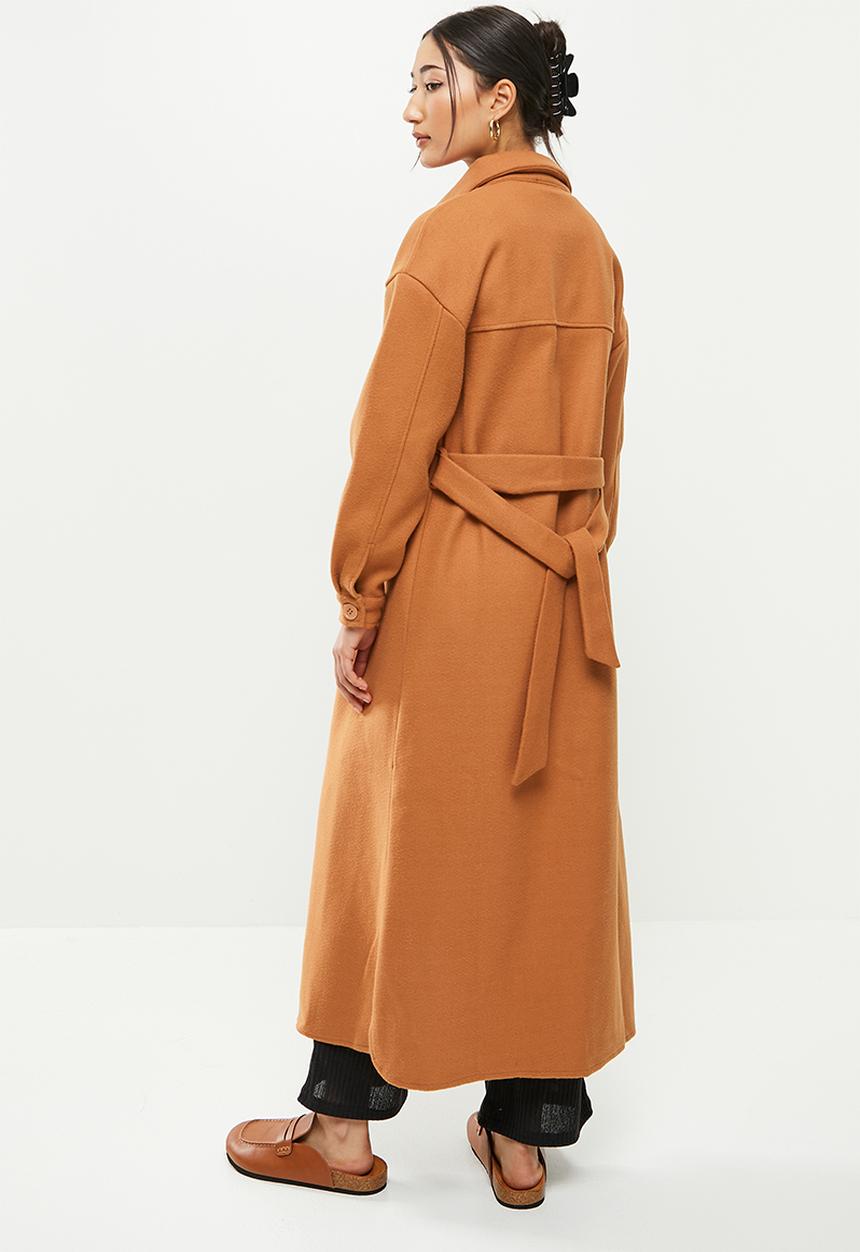 dailyfriday - Longer length shacket - tan